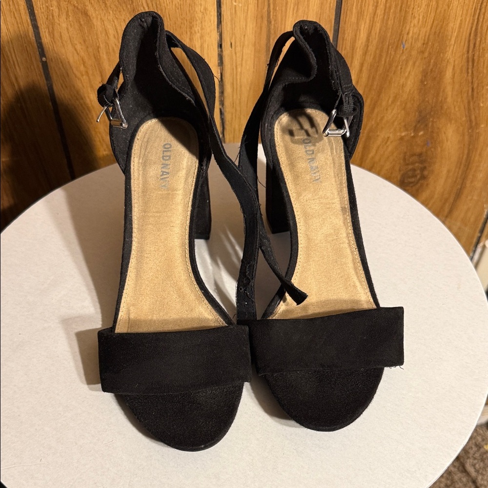 Old Navy Black Suede Heels
